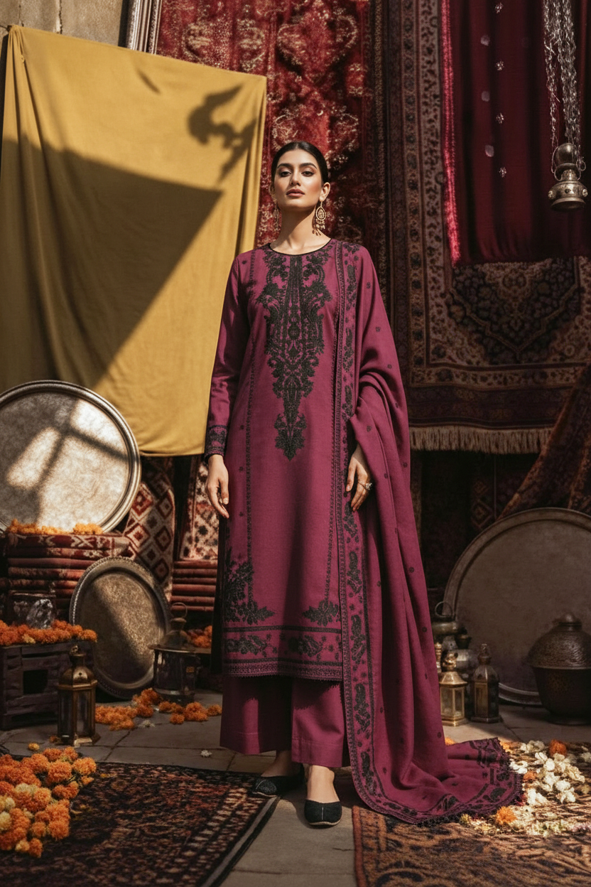 MULBERRY - 3 PCS - EMBROIDERED