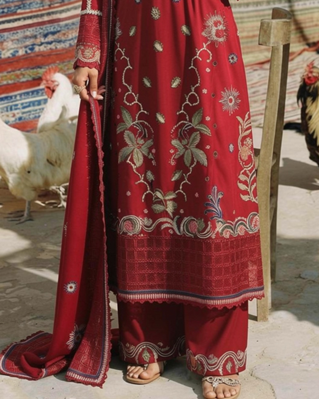 GULBAHAR - 3 PCS - EMBROIDERED