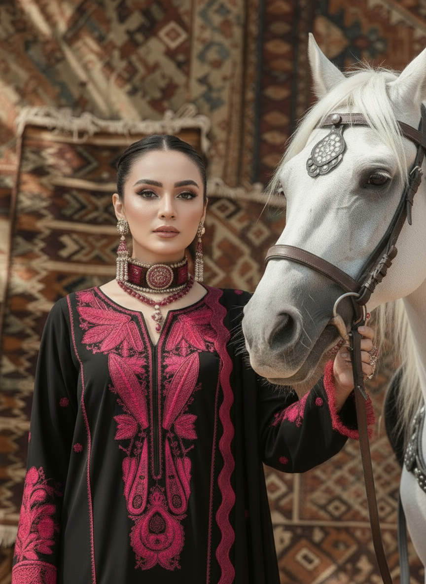 SHAHGUL - 3 PCS - EMBROIDERED