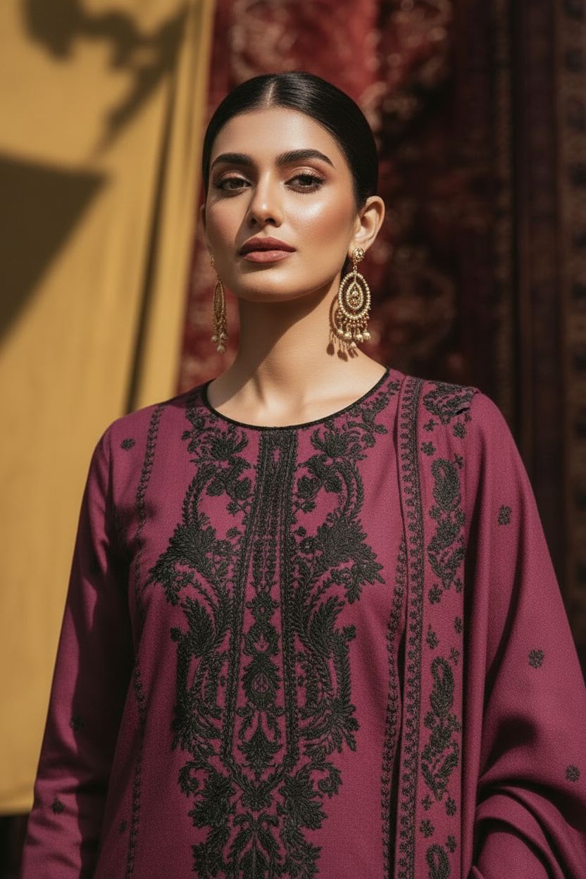 MULBERRY - 3 PCS - EMBROIDERED