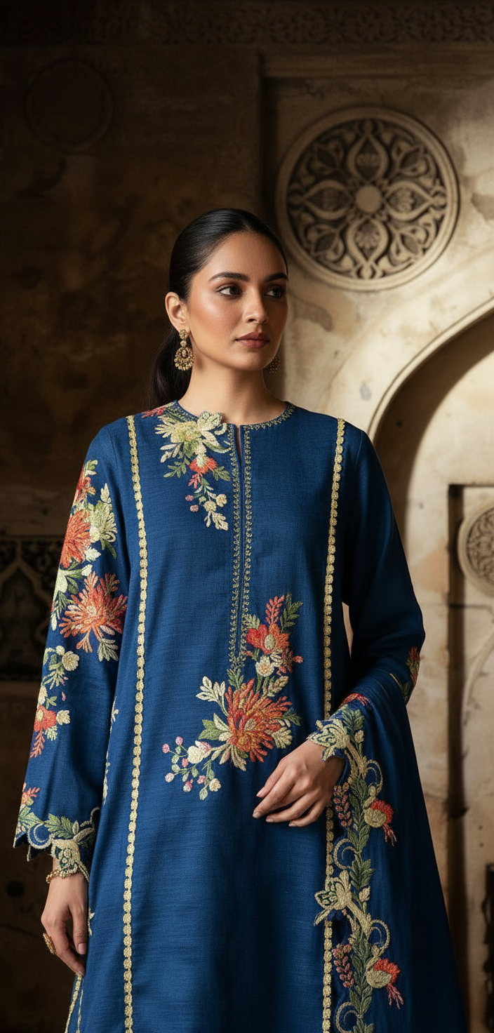 GULPOSH - 3 PCS - EMBROIDERED